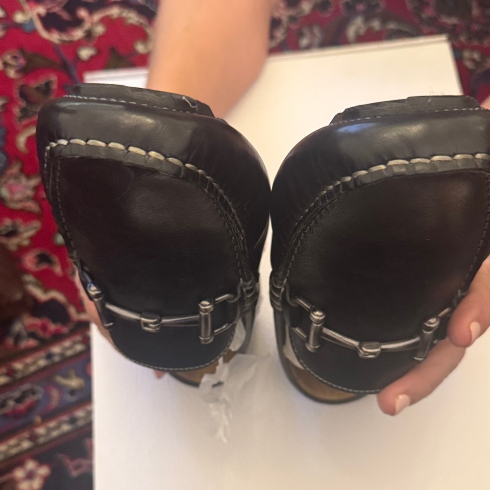 Nordstrom Men's Black Leather Loafers - Picture 8 of 9